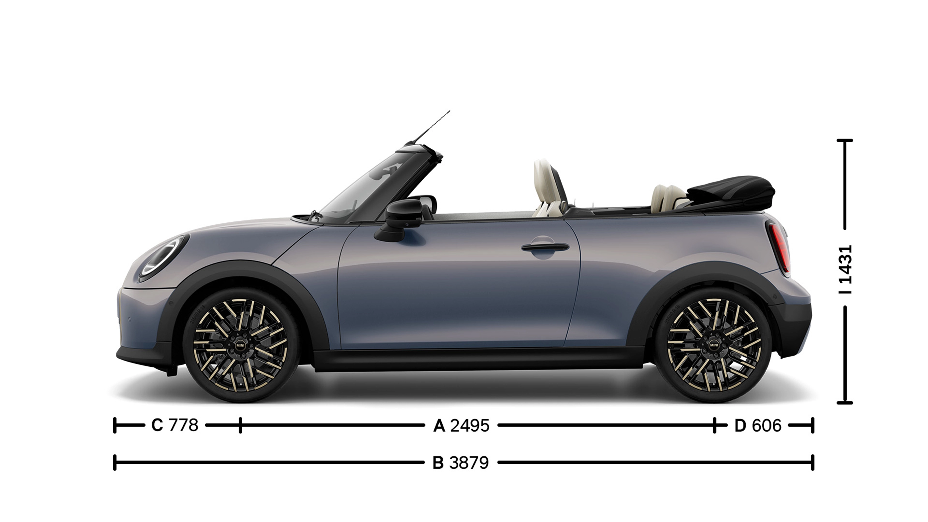 MINI Cooper Cabrio - размери - intro image